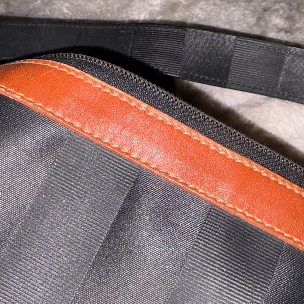 Fendi Black and Chestnut brown Leather Men’s Crossbody Bag AUTHENTIC VINTAGE - Picture 5 of 7